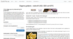 Desktop Screenshot of guld-pris.se